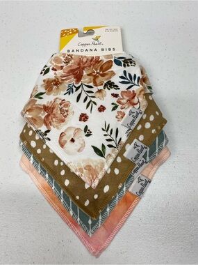 Copper Pearl bandana bibs autumn patterns girls 0-36 months cloth cotton NWT
